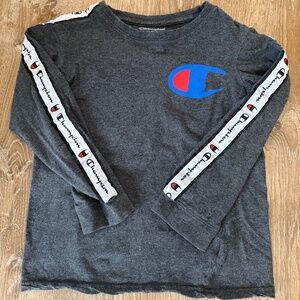 Champion youth long sleeve tshirt grey Size S